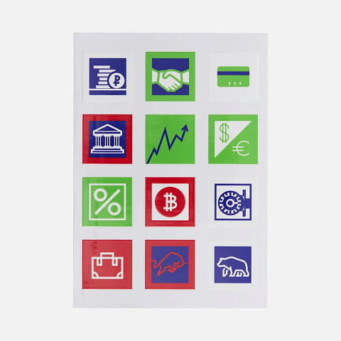 Стикерпак UV-DTF Industry, финансы - рис 2.