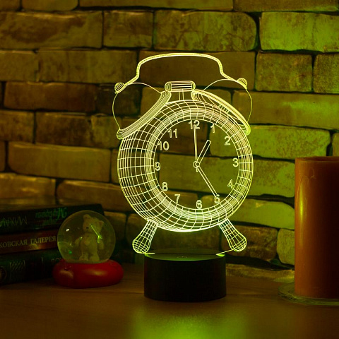 3D лампа Будильник - рис 4.