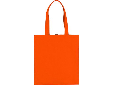 Сумка Clip из хлопка 340 г/м2 с застежкой из экокожи, оранжевый - рис 4.