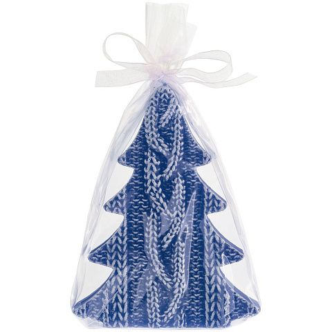 Свеча Kniteam, елка, синяя - рис 3.