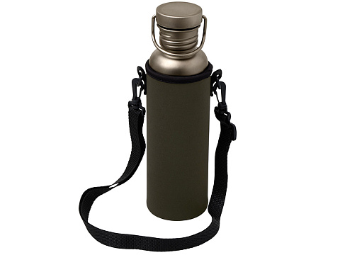 Бутылка для воды из титана Titan, 750ml, темно-серый - рис 12.
