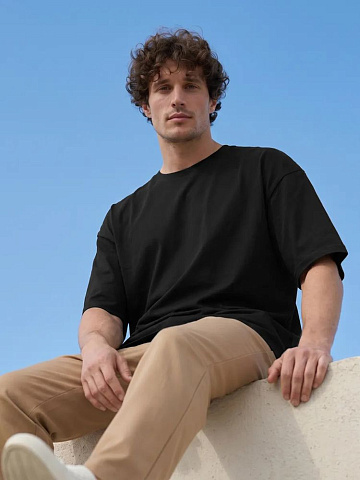 Футболка Oversize Premium 210, черная - рис 10.