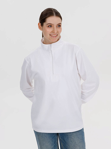 Свитшот на молнии Morfiss, белый - рис 10.