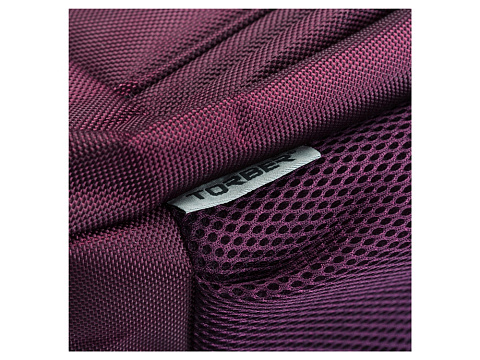 Рюкзак TORBER FORGRAD с отделением для ноутбука 15, пурпурный, полиэстер, 46 х 32 x 13 см - рис 12.