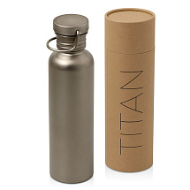 Бутылка для воды из титана Titan, 750ml, темно-серый