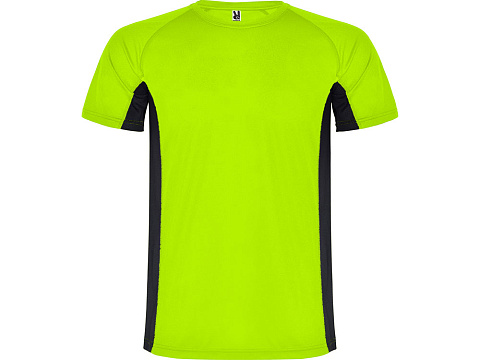 Спортивная футболка Shanghai детская, неоновый зеленый/черный