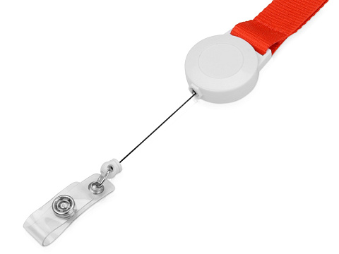 Ланьярд с ретрактором, красный - рис 4.