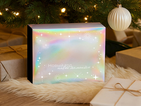 Подарочный набор с палантином и термокружкой, белый - рис 4.