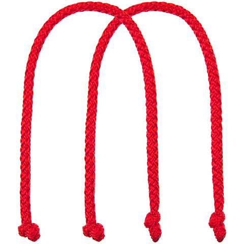 Ручки Corda для пакета L, ярко-красные (алые) - рис 2.