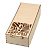 Деревянная подарочная коробка "Лист" (31х15 см) - миниатюра