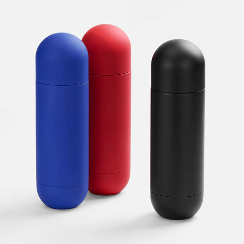 Термос Tubula Soft Touch, черный - рис 5.