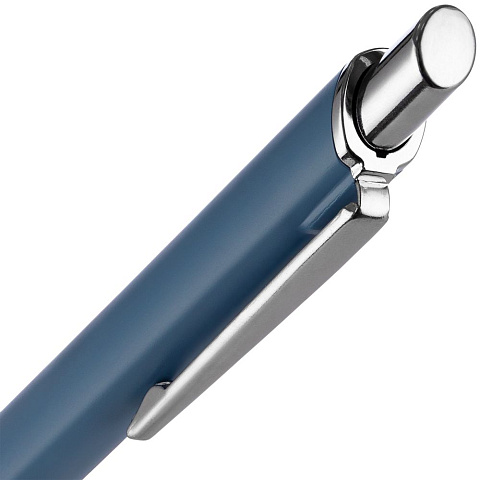 Ручка шариковая Konvent, матовая, серо-синяя - рис 5.