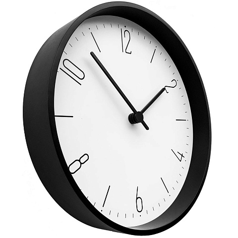 Часы настенные Lander, белые с черным - рис 3.