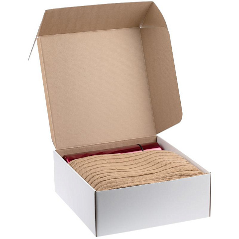 Подарочная коробка белая 34 см - рис 3.