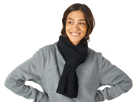 Шарф Nordend, крупный риб, черный - рис 3.