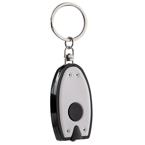 Брелок-фонарик Vivid, ver.2, белый с черным - рис 3.