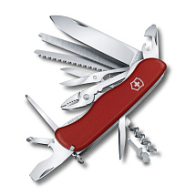 Нож перочинный VICTORINOX WorkChamp, 111 мм, 21 функция, с фиксатором лезвия, красный