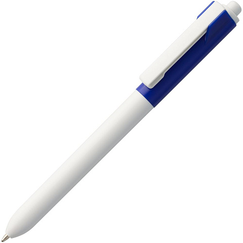 Ручка шариковая Hint Special, белая с синим - рис 2.