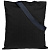 Холщовая сумка BrighTone, черная с темно-синими ручками - миниатюра - рис 3.