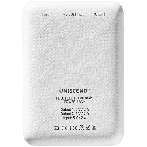 Внешний аккумулятор Uniscend Full Feel 10000 мАч, белый - рис 4.