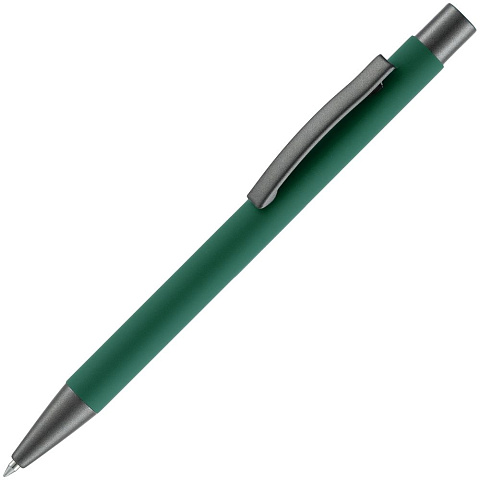 Ручка шариковая Atento Soft Touch, зеленая - рис 2.