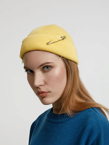 Шапка Pricker, желтая (попкорн) - рис 12.