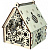 Набор деревянный для творчества "Елочная игрушка Домик" - миниатюра