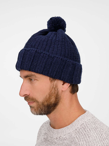 Шапка Frissonelle, темно-синяя - рис 4.