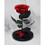 Красная роза в колбе (большая) - миниатюра - рис 3.