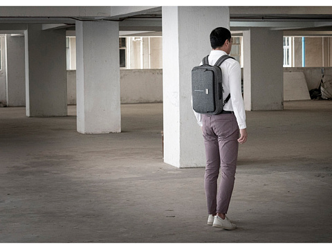 Рюкзак-трансформер Specter Hybrid для ноутбука 16'', серый - рис 5.