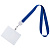 Лента для бейджа с ретрактором Retract, синяя - миниатюра - рис 3.
