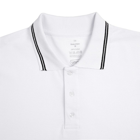 Рубашка поло Virma Stripes, белая - рис 4.