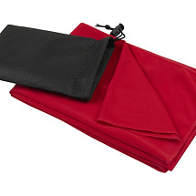 Lucas спортивное полотенце из переработанного полиэстера 50х100 см - Красный