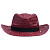 Шляпа Daydream, красная с черной лентой - миниатюра - рис 3.