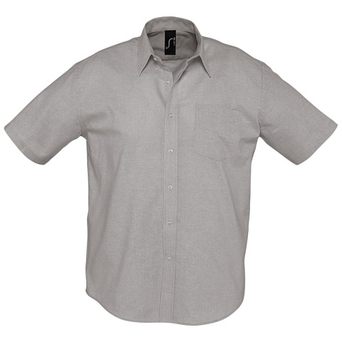 Рубашка мужская с коротким рукавом Brisbane, серая - рис 2.