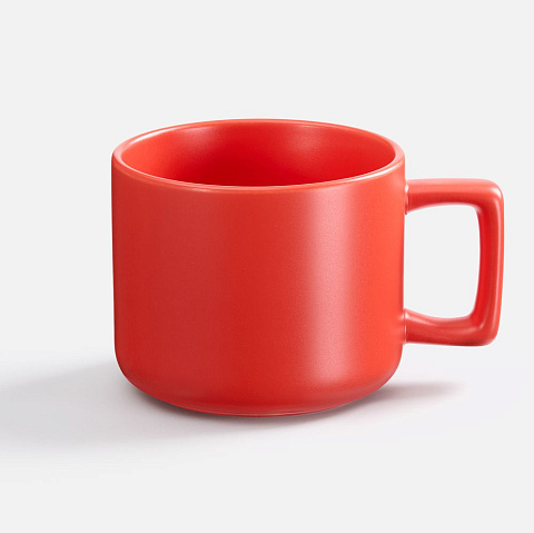 Чашка Jumbo в коробке матовая, красная - рис 3.