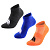 Набор из 3 пар спортивных носков Monterno Sport, серый, синий и оранжевый - миниатюра