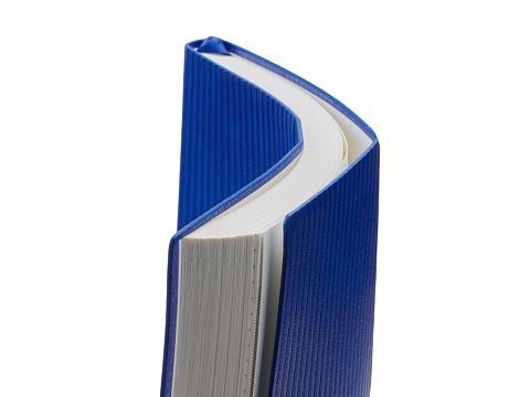 Набор блокнот в гибкой обложке А5 и металлическая шариковая ручка Nabokov, синий - рис 9.