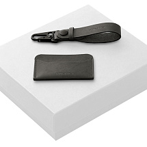 Подарочный набор Long River: картхолдер, ремешок для ключей, белая коробка