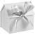 Подарочная коробка Домик (белая) 16х12 см - миниатюра