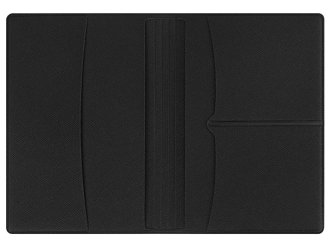 Обложка для паспорта с RFID защитой отделений для пластиковых карт Favor, черная - рис 5.