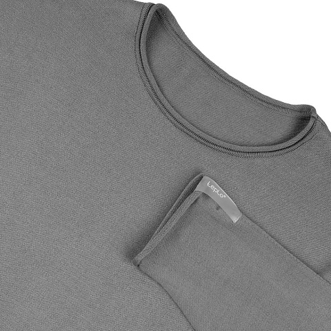 Лонгслив унисекс Siluetti Fuori, серый - рис 4.