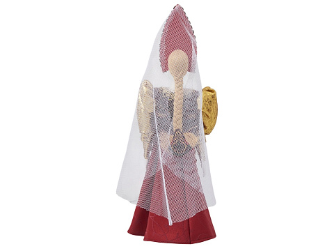 Подарочный набор: кукла фарфоровая, мед, красный - рис 14.