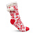 Новогодние носки-тапки (красные) - миниатюра - рис 3.