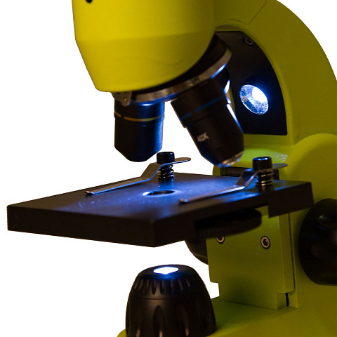 Монокулярный микроскоп Rainbow 50L с набором для опытов, зеленое яблоко - рис 7.
