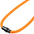 Шнурок для бейджа Tube Wood, оранжевый - миниатюра - рис 5.