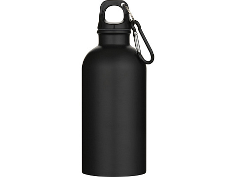 Oregon одностенная бутылка для воды с карабином, изготовленная из нержавеющей стали, сертифицированной по стандарту RCS, объемом 400 мл - Черный - рис 2.
