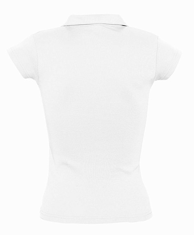 Рубашка поло женская без пуговиц Pretty 220, белая - рис 3.