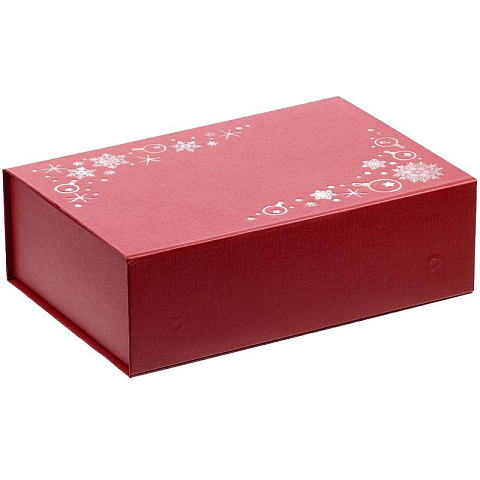 Коробка для подарка 27см "Зимняя", 3 цвета - рис 9.