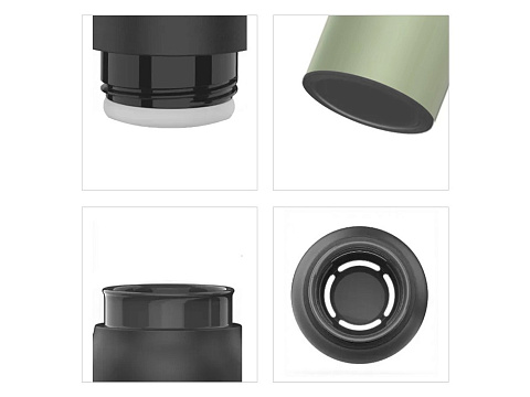 Термос из нерж. стали тм THERMOcafe TCSB-600SY (GR) 0,6L - рис 3.